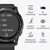 Sada 2 ks ochranných fólií Kwmobile pro Garmin Vivoactive 4, transparentní/černá, polymer, KWM000024UX001C