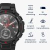 Sada 2 ochranných fólií Kwmobile pro Amazfit T-Rex, Transparent/Black, Polymer, KWM000024VB001C