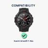 Sada 2 ochranných fólií Kwmobile pro Amazfit T-Rex, Transparent/Black, Polymer, KWM000024VB001C