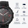 Sada 2 ochranných fólií Kwmobile pro Amazfit T-Rex Pro, Transparent/Black, Polymer, KWM000024VD001C