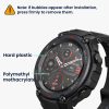 Sada 2 ochranných fólií Kwmobile pro Amazfit T-Rex Pro, Transparent/Black, Polymer, KWM000024VD001C