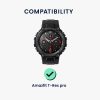 Sada 2 ochranných fólií Kwmobile pro Amazfit T-Rex Pro, Transparent/Black, Polymer, KWM000024VD001C