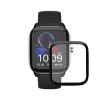 Sada 2 ks ochranných fólií Kwmobile pro Amazfit GTS 4 Mini, transparentní/černá, polymer, KWM000024VF001C