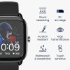 Sada 2 ks ochranných fólií Kwmobile pro Amazfit GTS 4 Mini, transparentní/černá, polymer, KWM000024VF001C