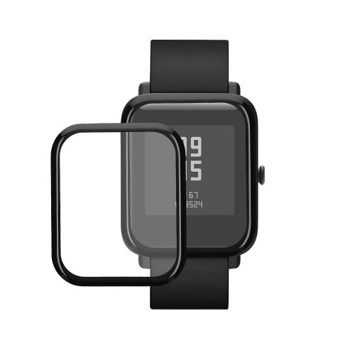 Sada 2 ks ochranných fólií Kwmobile pro Amazfit Bip 3, transparentní/černá, polymer, KWM000024VH001C