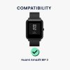 Sada 2 ks ochranných fólií Kwmobile pro Amazfit Bip 3, transparentní/černá, polymer, KWM000024VH001C