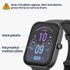 Sada 2 ks ochranných fólií Kwmobile pro Amazfit Bip 3 Pro, transparentní/černá, polymer, KWM000024VI001C