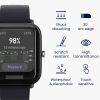 Sada 2 ks ochranných fólií Kwmobile pro Amazfit Bip U/Bip U Pro, transparentní/černá, polymer, KWM000024VJ001C