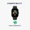 Sada 2 ks ochranných fólií Kwmobile pro Amazfit GTS 3, transparentní/černá, polymer, KWM000024VK001C