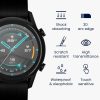 Sada 2 ks ochranných fólií Kwmobile pro Huawei Watch GT2 (42mm), transparentní/černá, polymer, KWM000024VU001C