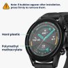 Sada 2 ks ochranných fólií Kwmobile pro Huawei Watch GT2 (42mm), transparentní/černá, polymer, KWM000024VU001C