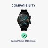 Sada 2 ks ochranných fólií Kwmobile pro Huawei Watch GT2 (42mm), transparentní/černá, polymer, KWM000024VU001C