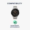 Sada 2 ks ochranných fólií Kwmobile pro Huawei Watch GT 3 Pro (43 mm), transparentní/černá, polymer, KWM000024VV001C