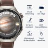 Sada 2 ks ochranných fólií Kwmobile pro Huawei Watch 4 Pro, transparentní/černá, polymer, KWM000024VZ001C