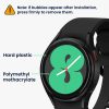 Sada 2 ks ochranných fólií Kwmobile pro Samsung Galaxy Watch 4, transparentní/černá, polymer, KWM000024WD001C