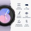 Sada 2 ks ochranných fólií Kwmobile pro Samsung Galaxy Watch 5, transparentní/černá, polymer, KWM000024WF001C