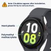 Sada 2 ks ochranných fólií Kwmobile pro Samsung Galaxy Watch 5, transparentní/černá, polymer, KWM000024WG001C