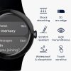 Sada 2 ochranných fólií Kwmobile pro hodinky Google Pixel Watch, průhledná/černá, polymer, KWM000024WH001C