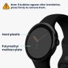 Sada 2 ochranných fólií Kwmobile pro hodinky Google Pixel Watch, průhledná/černá, polymer, KWM000024WH001C