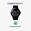 Sada 2 ochranných fólií Kwmobile pro hodinky Google Pixel Watch, průhledná/černá, polymer, KWM000024WH001C