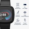 Sada 2 ks ochranných fólií Kwmobile pro Fitbit Versa 4/Sense 2, transparentní/černá, polymer, KWM000024WK001C