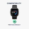 Sada 2 ks ochranných fólií Kwmobile pro Fitbit Versa 4/Sense 2, transparentní/černá, polymer, KWM000024WK001C