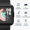 Sada 2 ks ochranných fólií Kwmobile pro Xiaomi Redmi Watch 2 Lite, průhledná/černá, polymer, KWM000024WS001C