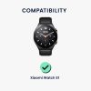 Sada 2 ks ochranných fólií Kwmobile pro hodinky Xiaomi Watch S1, transparentní/černá, polymer, KWM000024WU001C