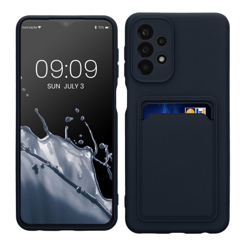 Kryt Kwmobile pro Samsung Galaxy A23/Galaxy A23 5G, tmavě modrý, silikon, KWM000015RO003C