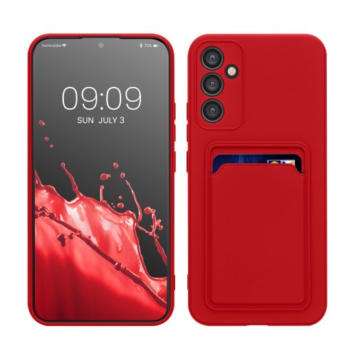 Pouzdro Kwmobile pro Samsung Galaxy A34 5G, červené, silikonové, KWM0000191B002C