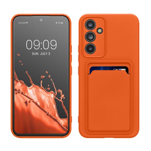 Pouzdro Kwmobile pro Samsung Galaxy A54 5G, oranžové, silikonové, KWM0000191C004C