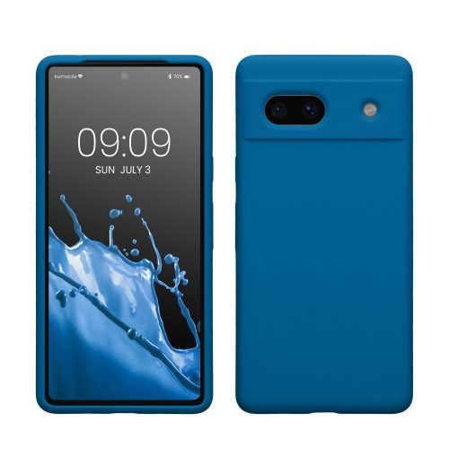 Pouzdro Kwmobile pro Google Pixel 7a, modré, silikonové, KWM000019YE026C