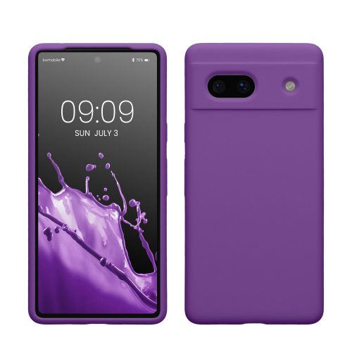 Pouzdro Kwmobile pro Google Pixel 7a, fialové, silikonové, KWM000019YE028C