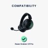 Sada 2 ks náušníků Kwmobile pro Razer Kraken V3 Pro, černá, ekokůže, KWM000024WY001C