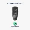 Kryt na klíče od auta Kwmobile pro Ford 3 Buttons - Keyless Go, tmavě zelený, silikon, KWM000008AQ005C