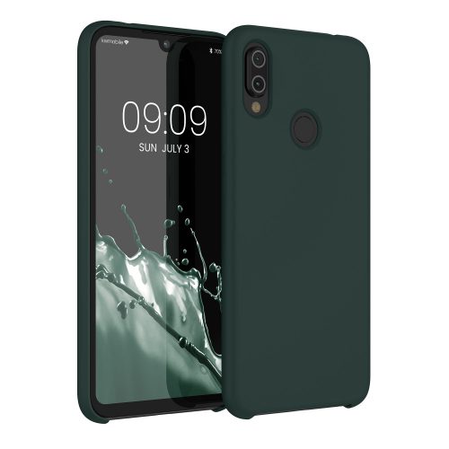 Kryt Kwmobile pro Xiaomi Redmi Note 7/Redmi Note 7 Pro, tmavě zelený, silikon, KWM0000102B031C