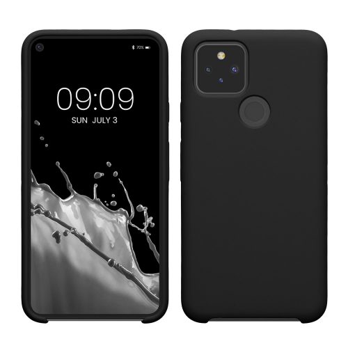 Pouzdro Kwmobile pro Google Pixel 5, černé, silikonové, KWM0000122K030C