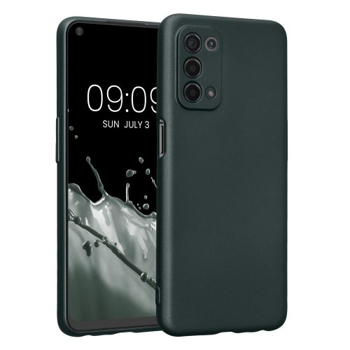 Pouzdro Kwmobile pro OPPO A74 5G/A54 5G, tmavě zelené, silikonové, KWM000020ID003C