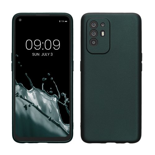 Pouzdro Kwmobile pro OPPO A94 5G, tmavě zelené, silikonové, KWM000020IE003C