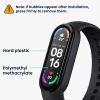 Sada 2 ks ochranných fólií Kwmobile pro Xiaomi Mi Band 6, transparentní/černá, polymer, KWM000024WR001C