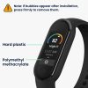 Sada 2 ks ochranných fólií Kwmobile pro Xiaomi Mi Band 8, transparentní/černá, polymer, KWM000024XX001C