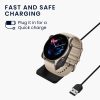 Kwmobile USB nabíjecí kabel pro Amazfit GTS 3/GTR 3/GTR 3 Pro, černý, plastový, KWM000024YE001C