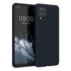 Pouzdro Kwmobile pro Samsung Galaxy A12, tmavě modré, silikonové, KWM000012BL053C