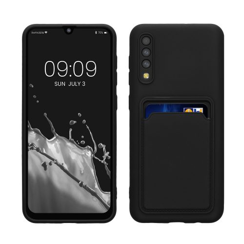 Pouzdro Kwmobile pro Samsung Galaxy A50, černé, silikonové, KWM000021KQ001C