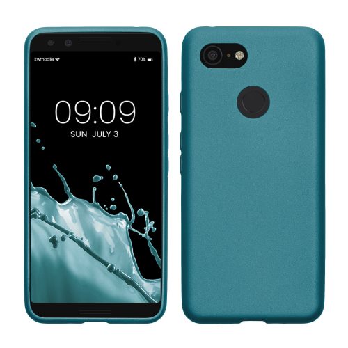 Pouzdro Kwmobile pro Google Pixel 3, modré, silikonové, KWM000009AN004C