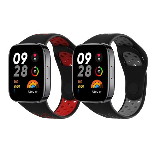 Sada 2 řemínků Kwmobile pro Xiaomi Redmi Watch 3 Active, vícebarevné, silikonové, KWM000024YV001C