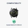 Řemínek Kwmobile pro Huawei Watch GT 3 (46mm), tmavě zelený, silikon, KWM000024YX002C