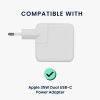 Kryt nabíječky Kwmobile pro Apple 35W Dual USB-C napájecí adaptér, bílý, silikon, KWM000024YY001C