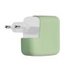 Nabíjecí pouzdro Kwmobile pro Apple 35W Dual USB-C napájecí adaptér, světle zelené, silikonové, KWM000024YY002C