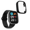 Sada 2 ks pouzder Kwmobile s bezpečnostním sklem pro Xiaomi Redmi Watch 3 Active / Redmi Watch 3 Lite, Transparent/Black, Plastic, KWM000024ZD002C